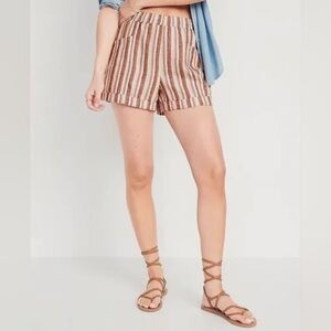 Old Navy Linen Blend Drawstring Short